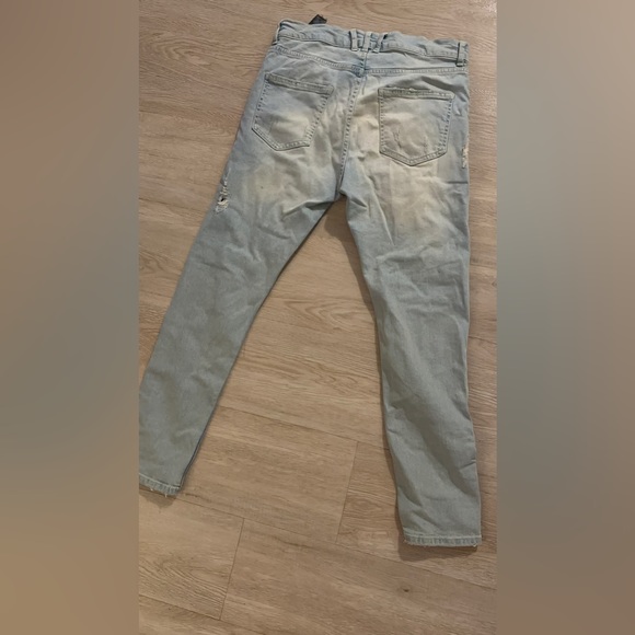 Zara Man. Aged vintage looking Jeans with Zips. - Picture 4 of 10